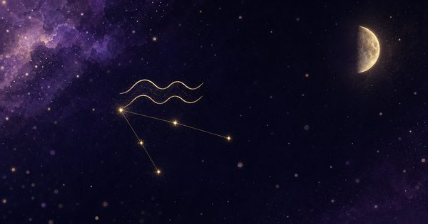 みずがめ座の夜空の挿絵
