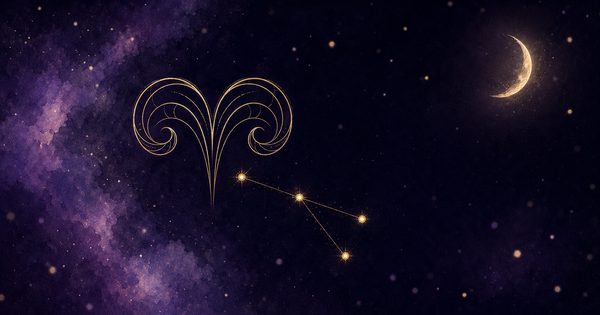 おひつじ座の夜空の挿絵