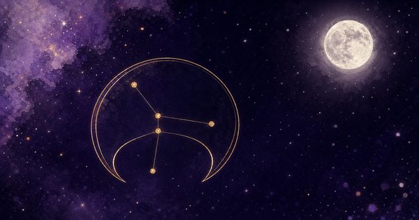 かに座の夜空の挿絵