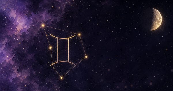 ふたご座の夜空の挿絵