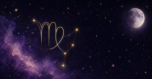 おとめ座の夜空の挿絵